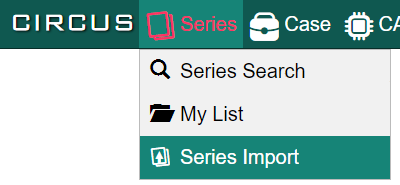 Menu - Series Import